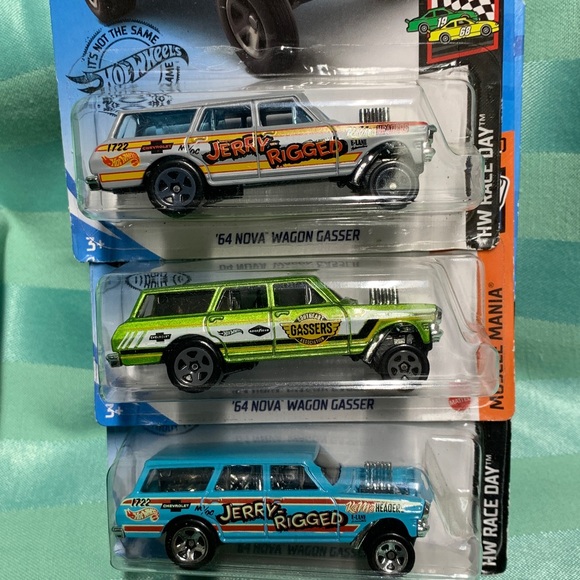 Hot Wheels Other - '64 Nova Wagon Gasser Set - Hot Wheels Jerry Rigged